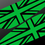 Lotus Exige / Elise "teardrop" Union Jack Spoiler Decals - 316mm version