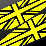 Lotus Exige / Elise "teardrop" Union Jack Spoiler Decals - 316mm version