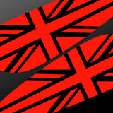 Lotus Exige / Elise "teardrop" Union Jack Spoiler Decals - 316mm version