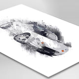 Lotus Elise S1 - New Aluminium - A3/A4 Print "Splatter"