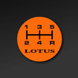 Gear knob change pattern sticker (A111U0004F) - Elise S1 (18mm)