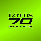 LOTUS 70 celebration decal