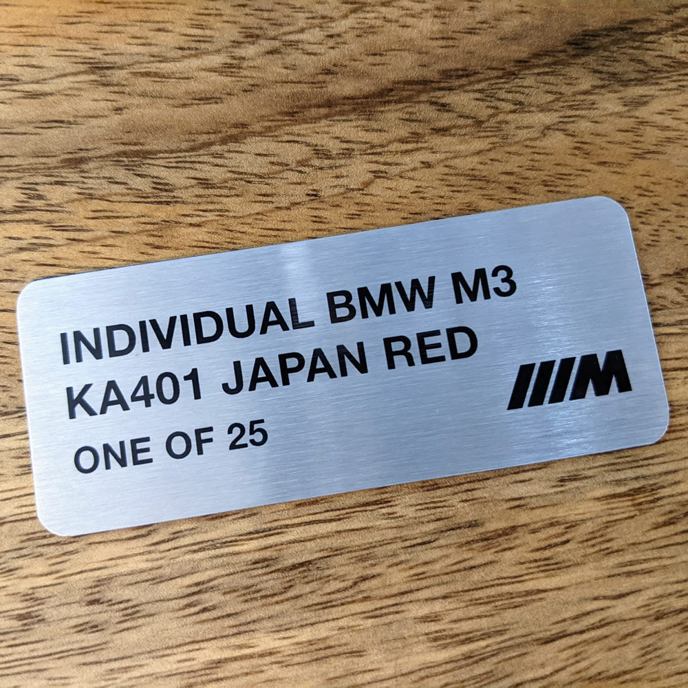 Plaque métal Bmw tradition 40x30