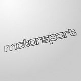 "motorsport" retro 80's style decal