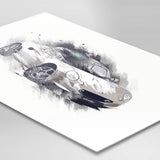 Lotus Elise S1 - Titanium / Anthracite - A3/A4 Print "Splatter"