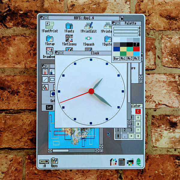 Acorn Archimedes RISC OS large wall clock – Divine Handcraft