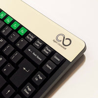 Console8 keyboard decals - beige & green