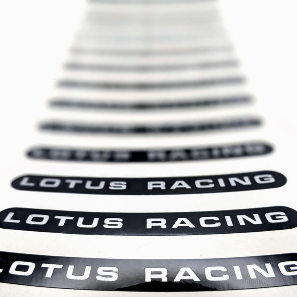 LOTUS RACING curved wheel decals – Divine Handcraft