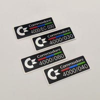 Black Edition Amiga A4000 replacement badges