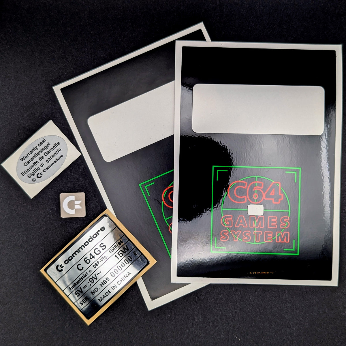 Commodore C64GS decal set – Divine Handcraft