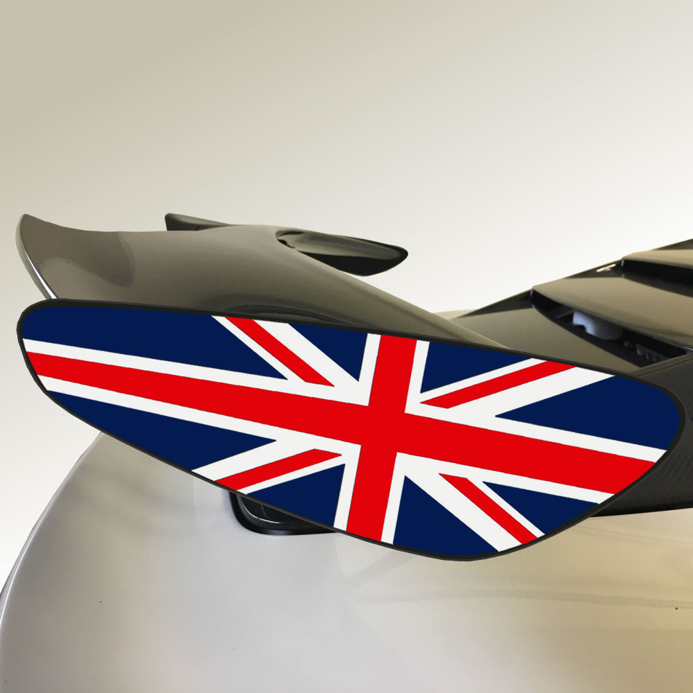 Lotus Exige / Elise "teardrop" Union Jack Spoiler Decals - 290mm versi