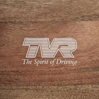 TVR - "The Spirit of Driving" logo with slogan