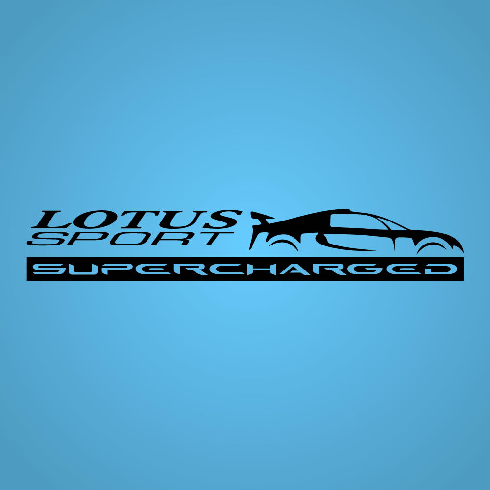 Lotus Racing Sticker LOTUS SPORT SUPERCHARGED decal – Divine Handcraft