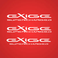 EXIGE SUPERCHARGED custom decal