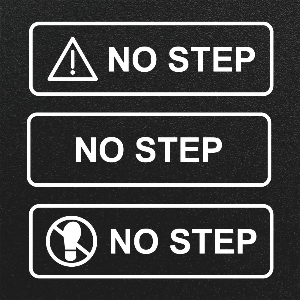 No Step Machine Sign NO STEP warning decal – Divine Handcraft