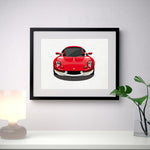 Lotus Elise S1 Type 49 - "Canvas" background - A3/A4 Stylised Print