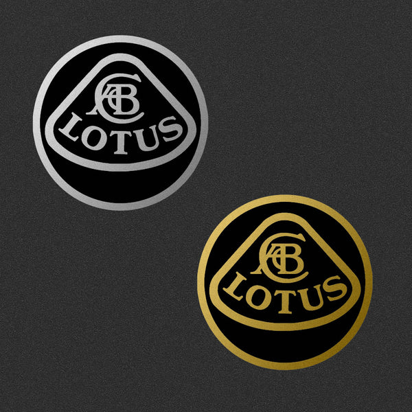 45mm LOTUS badge sticker (to suit Team Dynamics wheel centres)