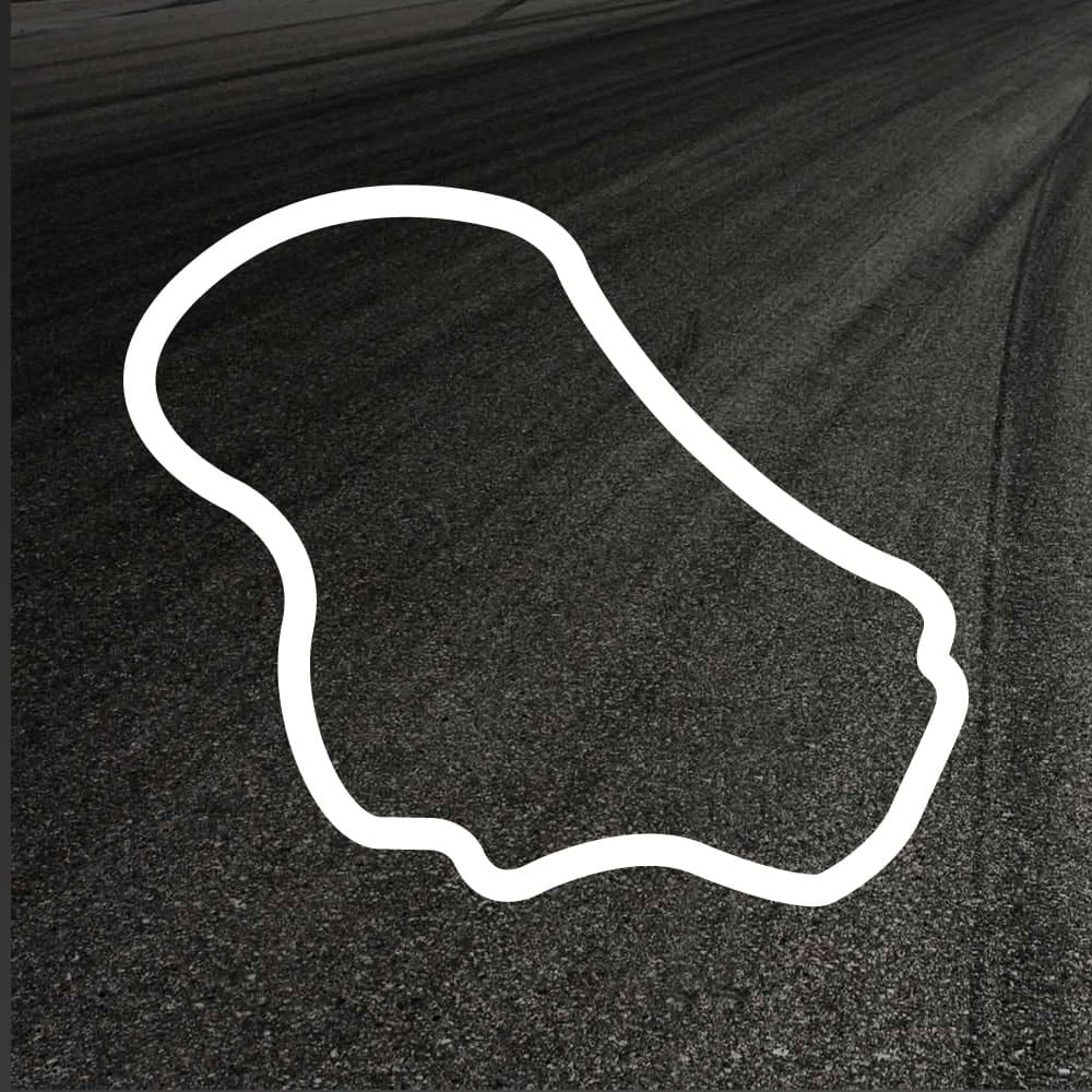 Thruxton Circuit Outline decal – Divine Handcraft